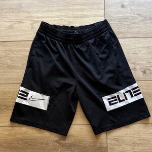 Nike Elite Black and White Kids Athletic Shorts